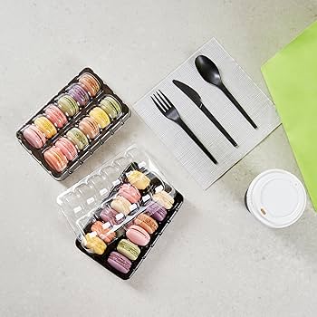 Amazon.co.jp: 4.5インチのマカロン容器11個 耐衝撃マカロン